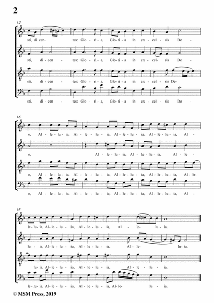 Turini-Hodie Christus natus est,in F Major,for A cappella image number null