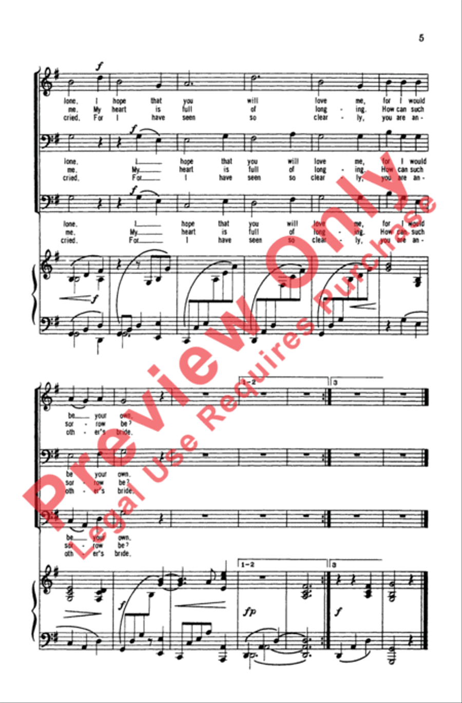 Five German Folk Songs Five German Folk Songs Men's Choir scores gallery preview page 5
