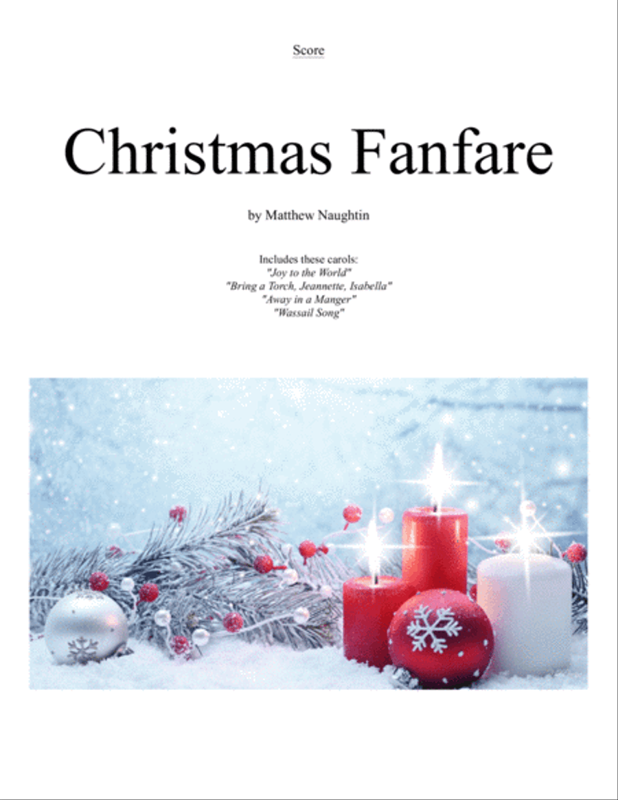 Christmas Fanfare: Full Score Full Orchestra scores gallery preview page 1