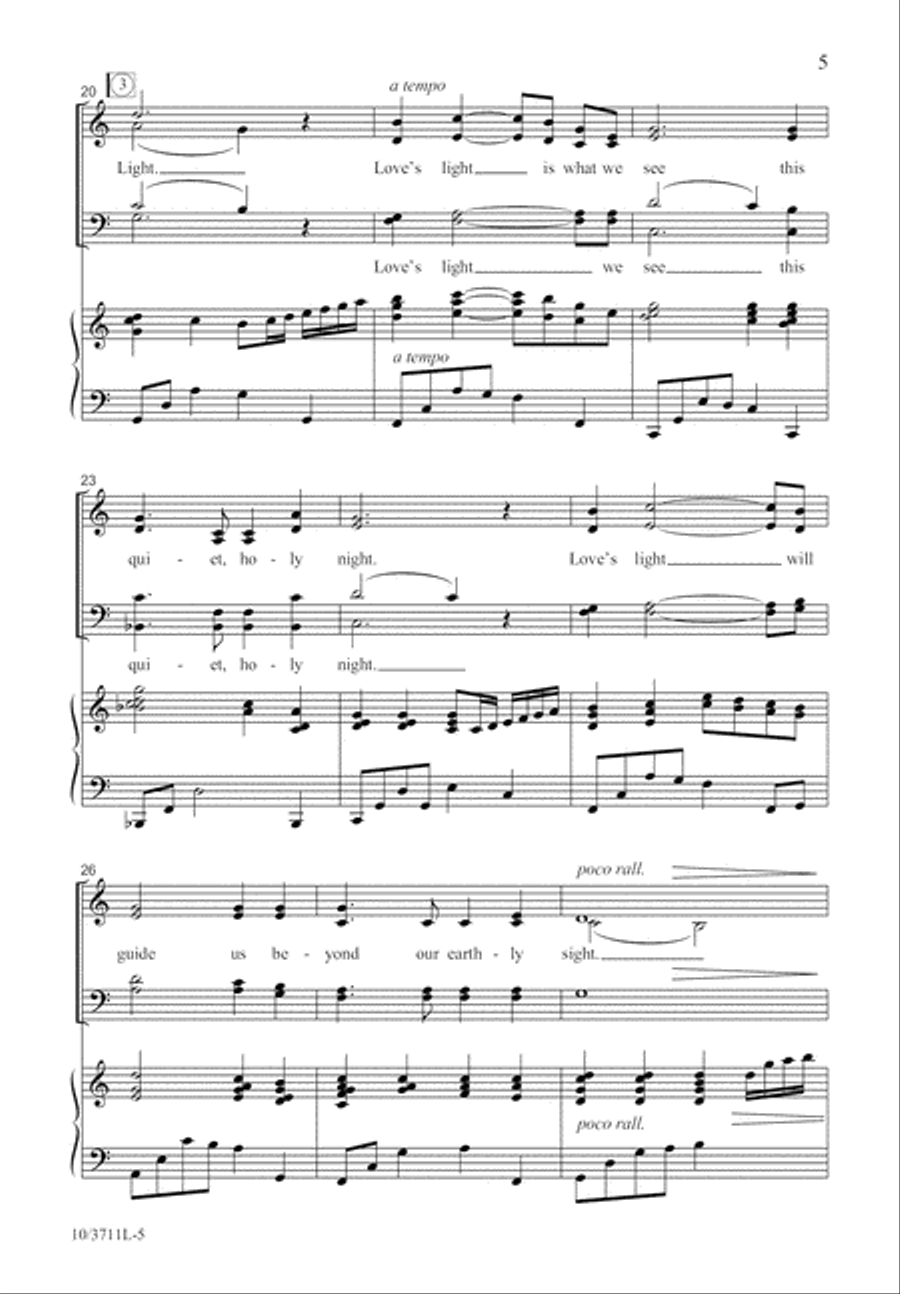 Love's Pure Light 4-Part scores gallery preview page 5