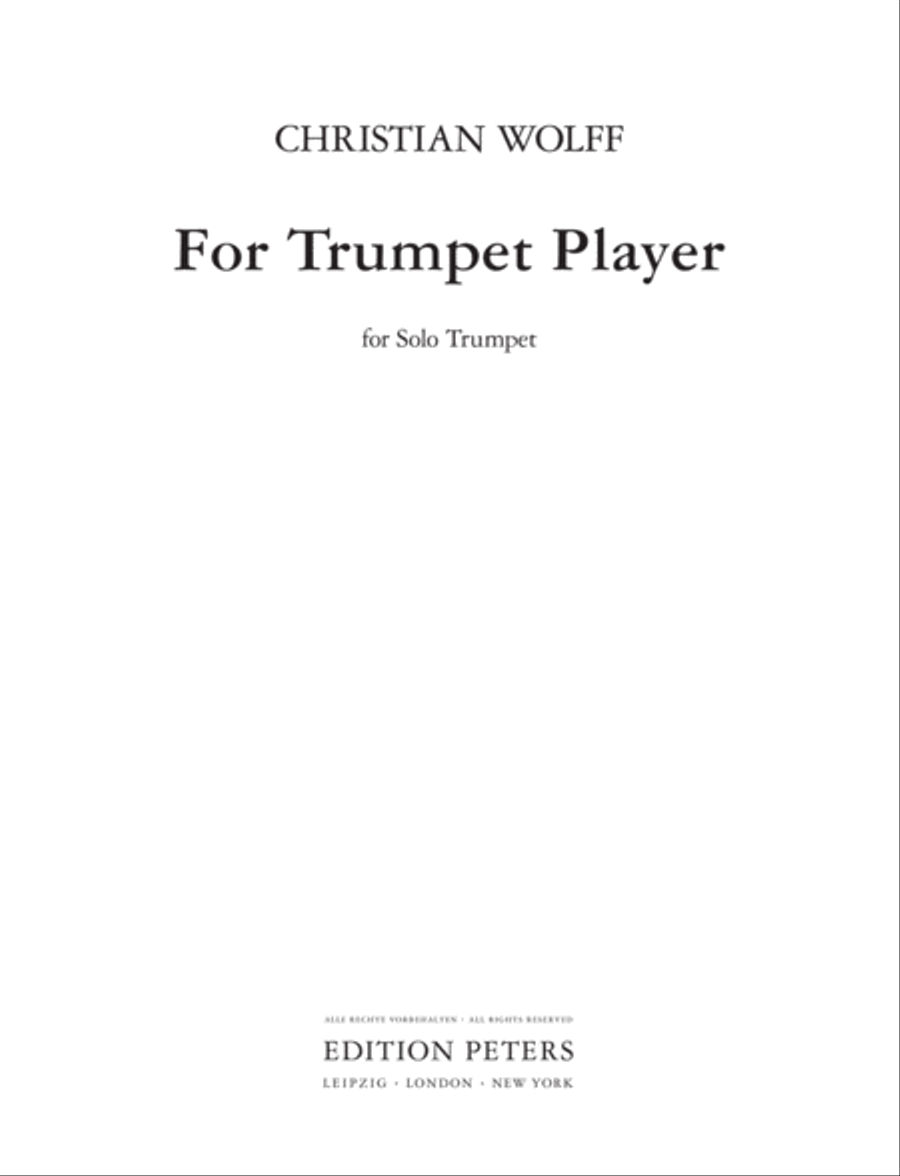 For Trumpet Player