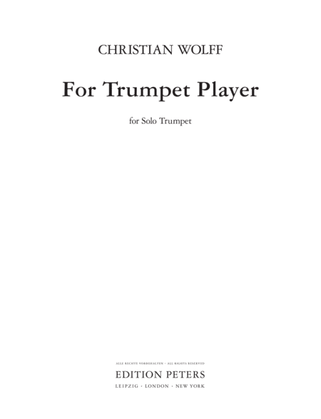 For Trumpet Player