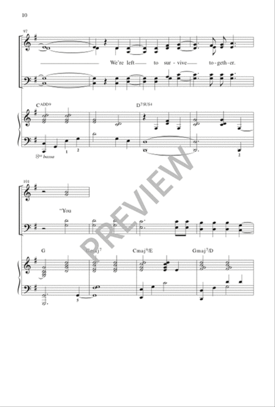 I'll Walk by Your Side I'll Walk by Your Side 4-Part scores gallery preview page 11