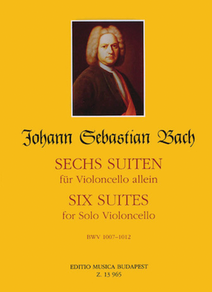 Book cover for Six Suites, BWV 1007-1012