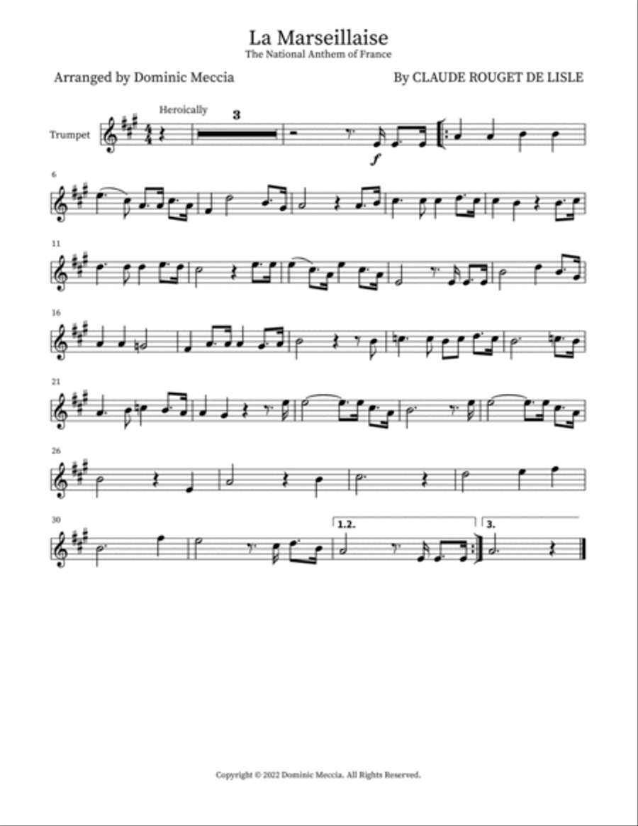 La Marseillaise La Marseillaise Small Ensemble scores gallery preview page 4