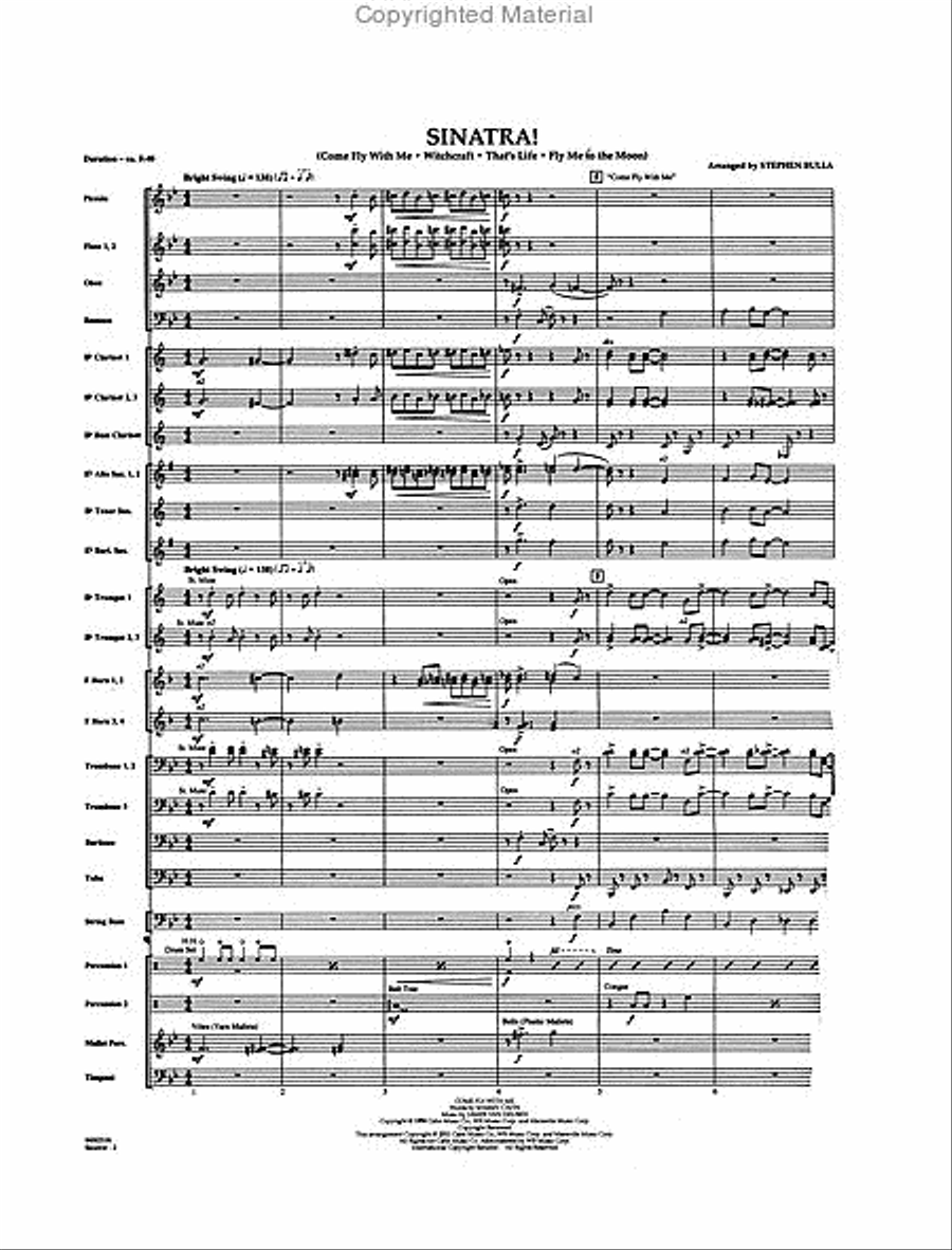 Sinatra! Sinatra! Concert Band scores gallery preview page 2