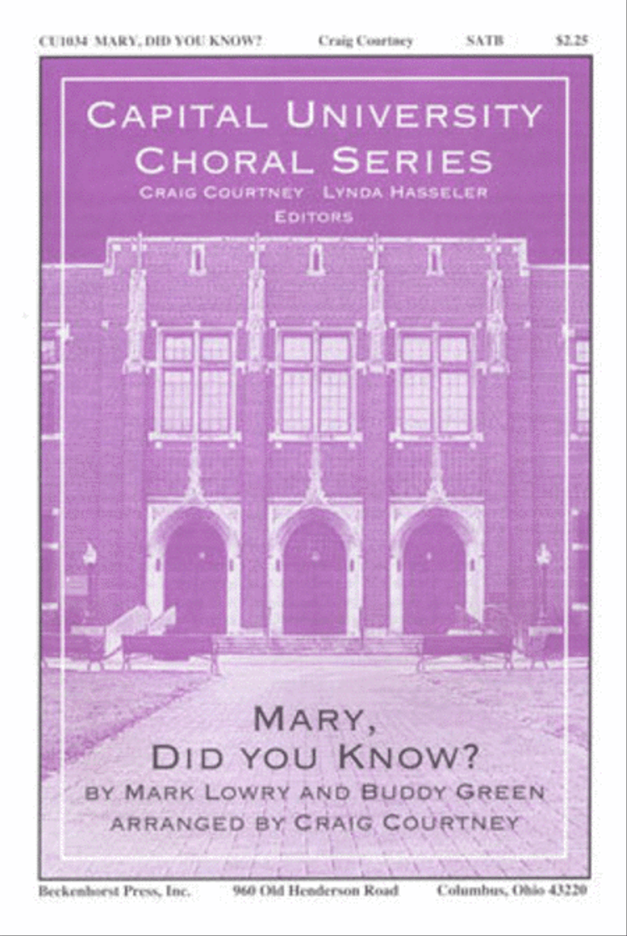 Mary, Did You Know? 4-Part scores gallery preview page 1