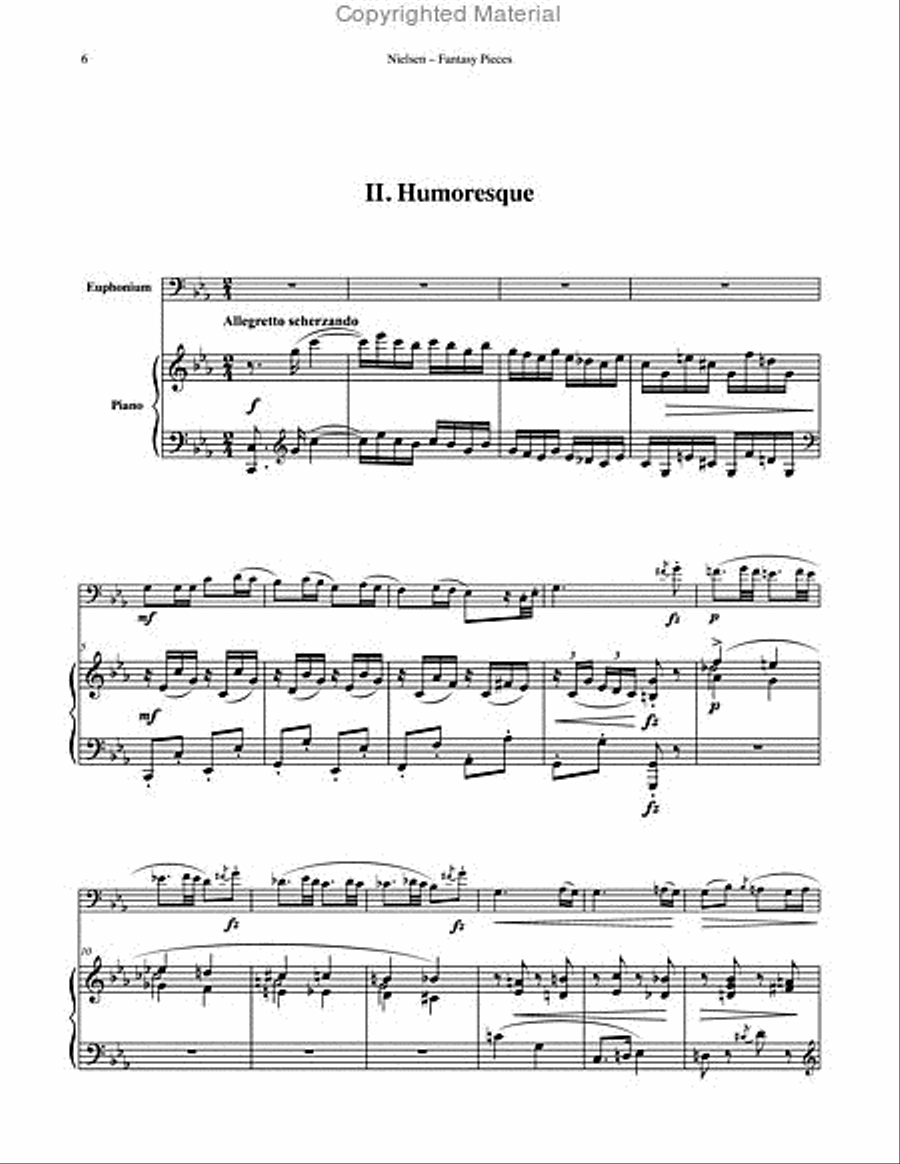 Two Fantasy Pieces, Op. 2 for Euphonium & Piano Euphonium scores gallery preview page 5