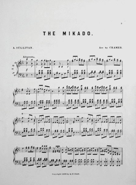 The Mikado. Potpourri