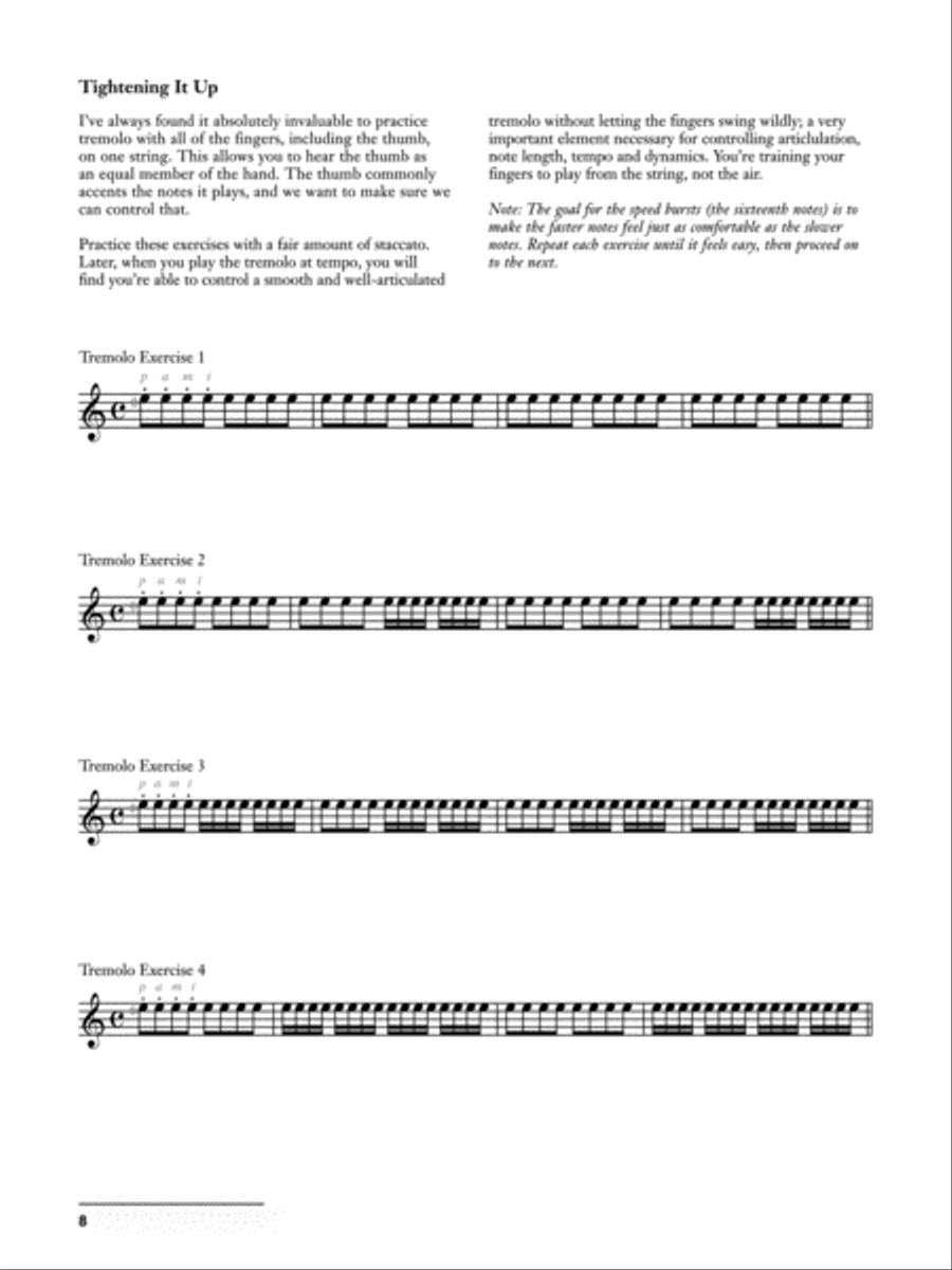 Tárrega -- Recuerdos de la Alhambra Acoustic Guitar scores gallery preview page 4
