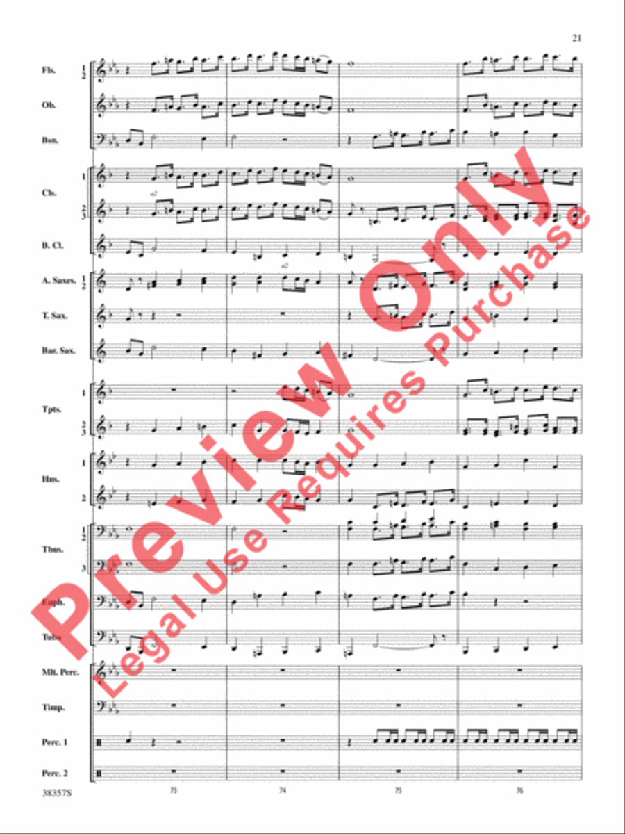 A Classic Christmas Concert Band scores gallery preview page 22