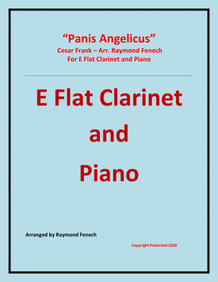 Book cover for Panis Angelicus - E Flat Clarinet and Piano