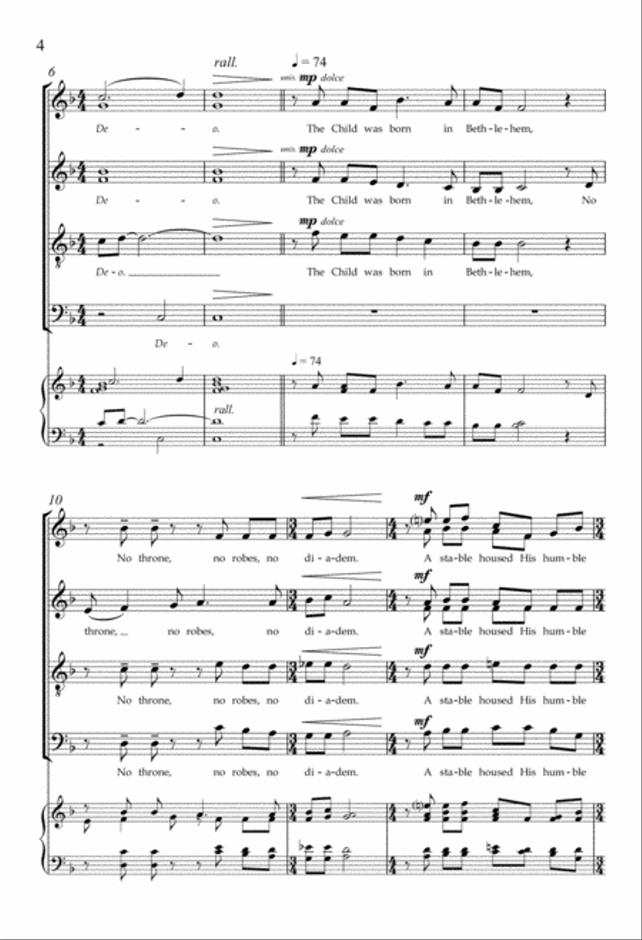 And the Angels Sang 4-Part scores gallery preview page 4