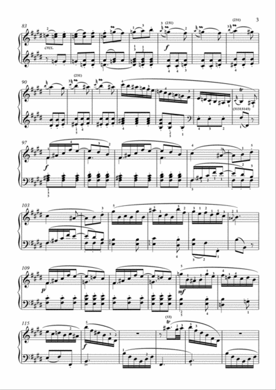 Scarlatti-Sonata in E-Major L.466 K.264(piano) Piano Solo scores gallery preview page 4