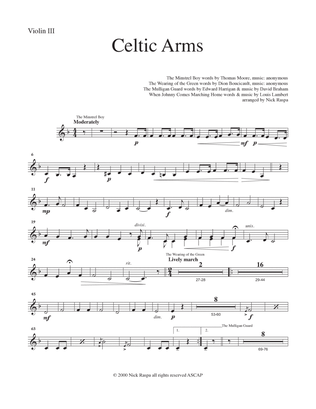 Book cover for Celtic Arms - Violin III part