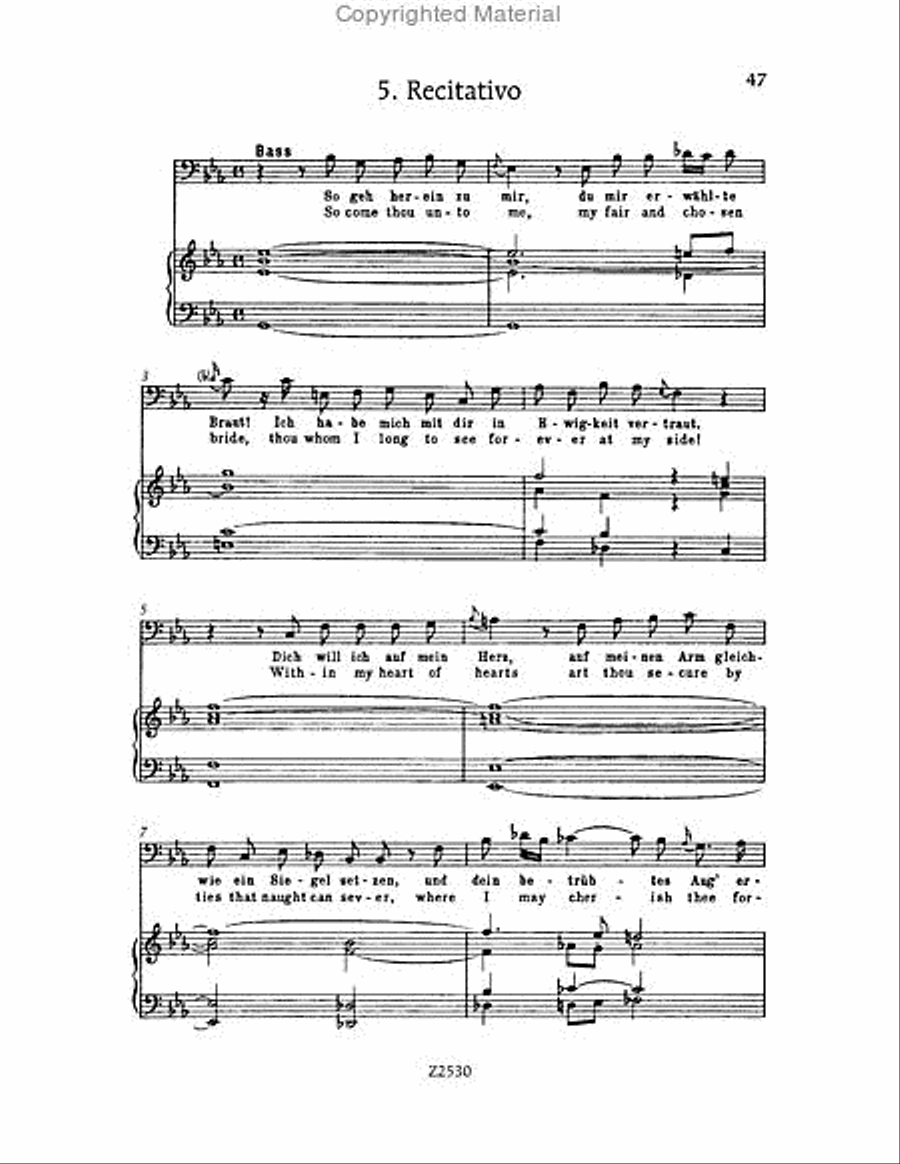 Wachet auf, ruft uns die Stimme, BWV 140 Choir scores gallery preview page 47