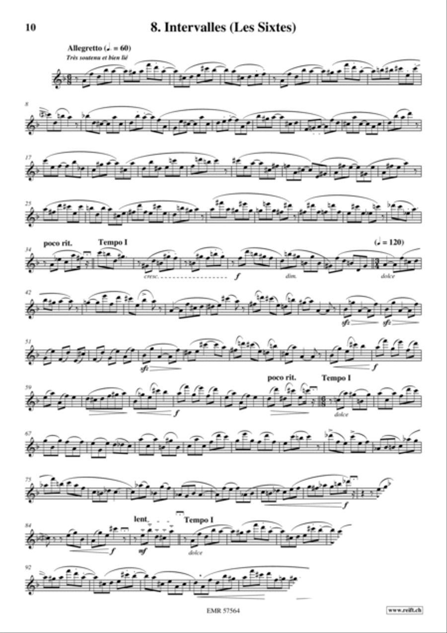 32 Etudes de Perfectionnement Flute Solo scores gallery preview page 10