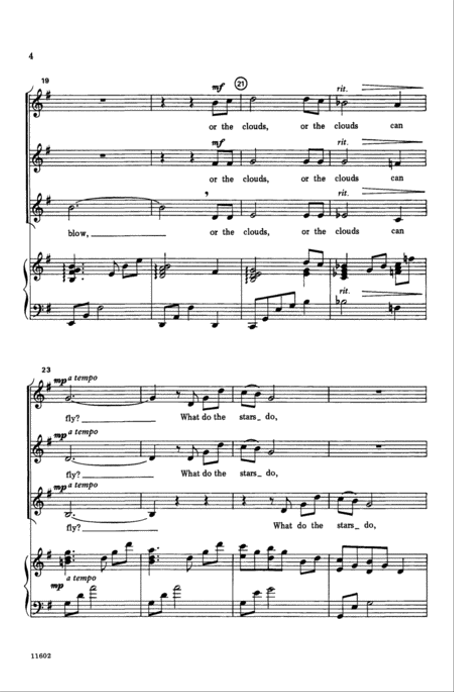 What Do the Stars Do? Choir scores gallery preview page 3