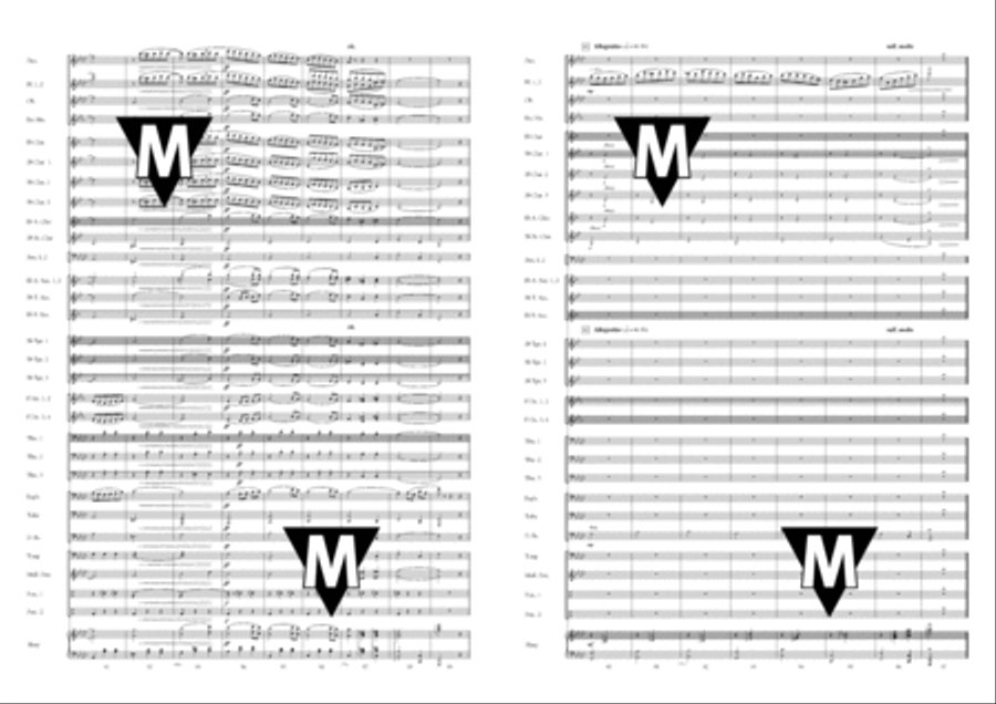 Old Russian Romances Concert Band scores gallery preview page 14