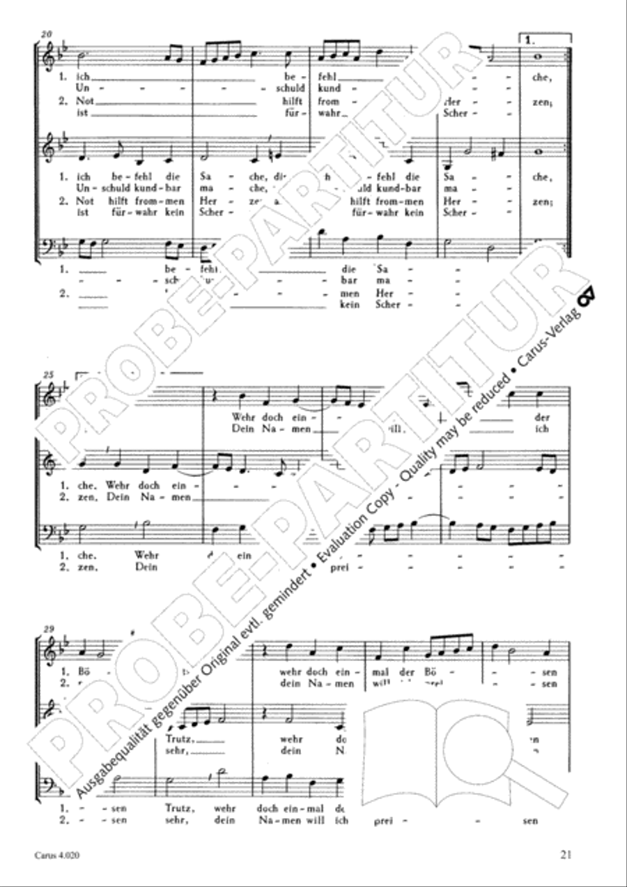 Calvisius: Tricinia. Psalmen und Motetten zu drei Stimmen Choir scores gallery preview page 22