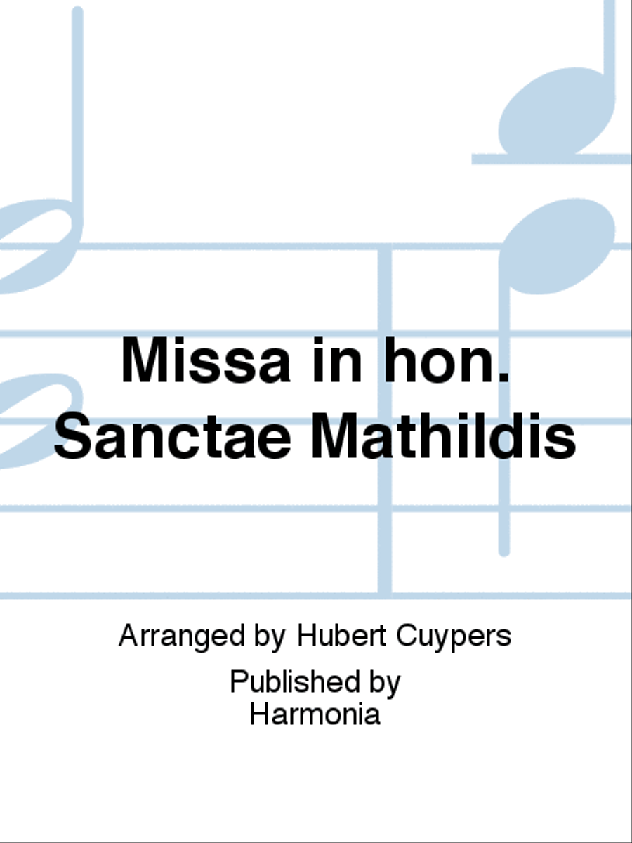 Missa in hon. Sanctae Mathildis TB scores gallery preview page 1