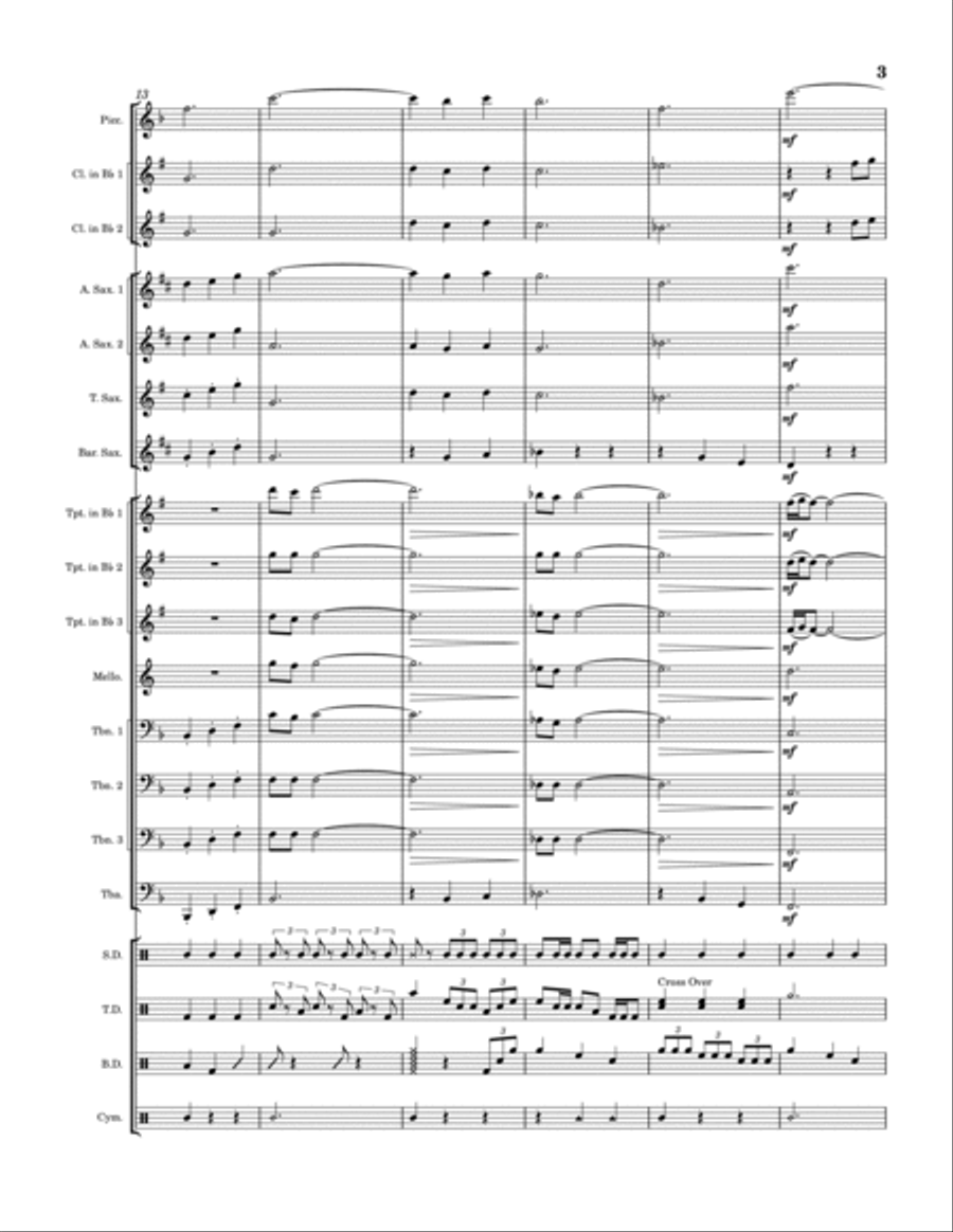 Are We Still Friends? Marching Band scores gallery preview page 3