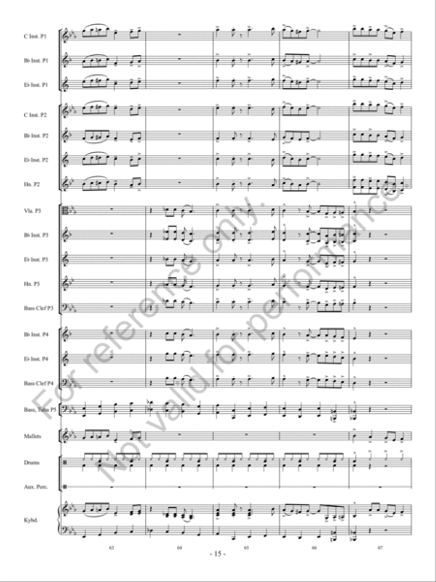 Santa Rocks The House Concert Band - Sheet Music page 16