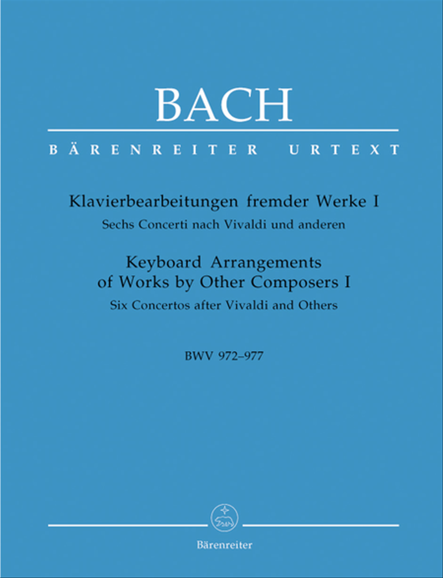 Keyboard Arrangements Of Works By Other Composers, Volume I