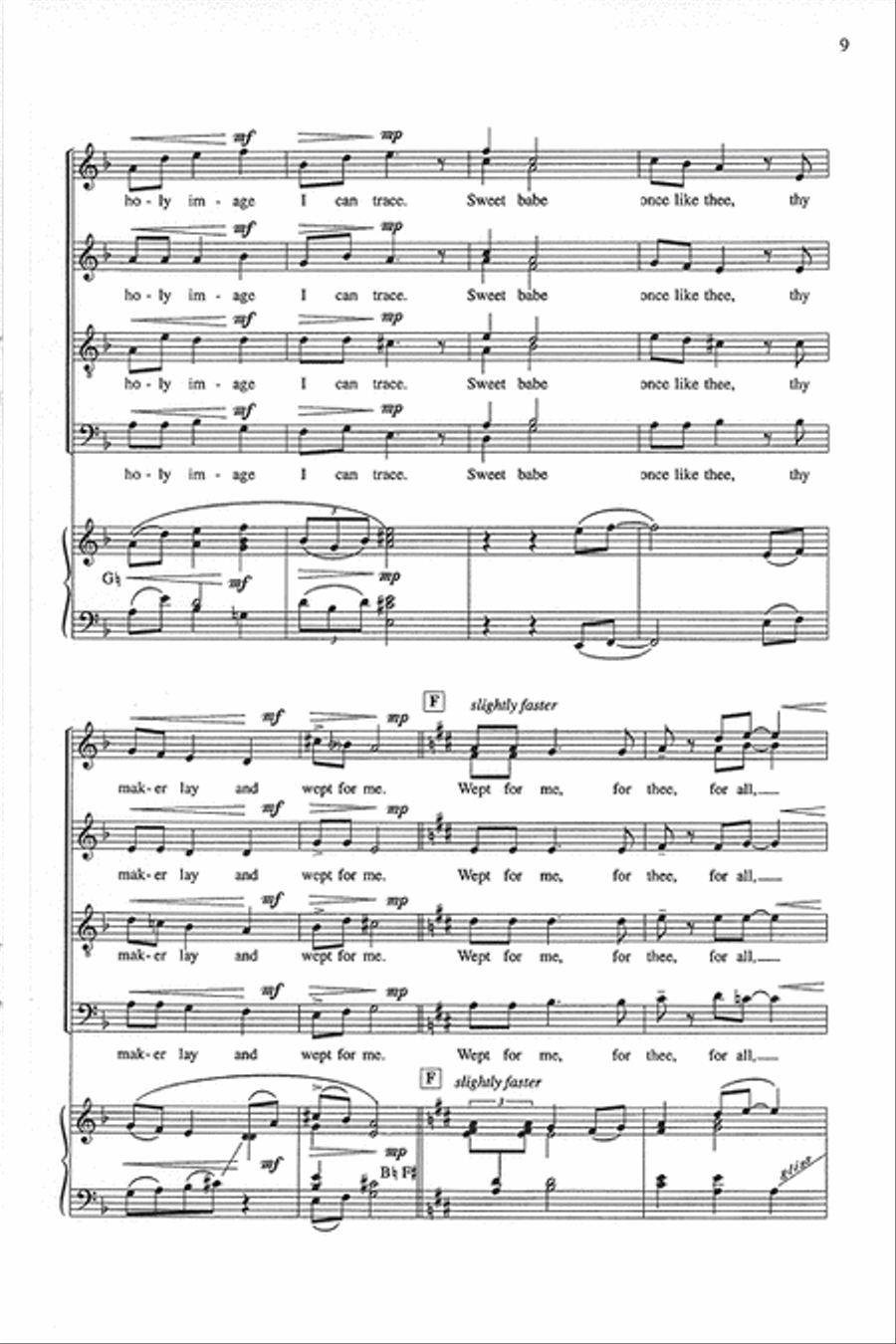 A Cradle Song A Cradle Song 4-Part scores gallery preview page 3