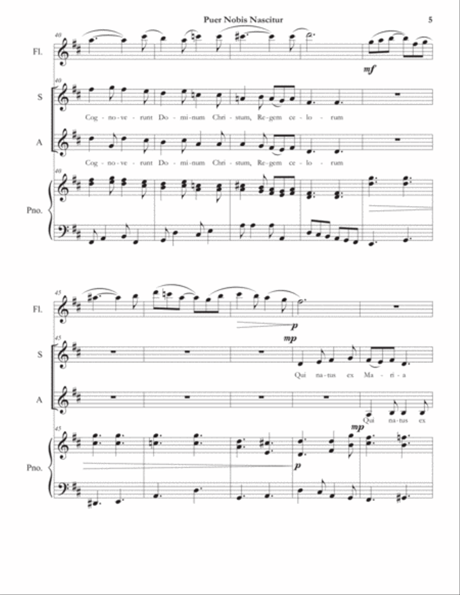 Puer Nobis Nascitur SA scores gallery preview page 6
