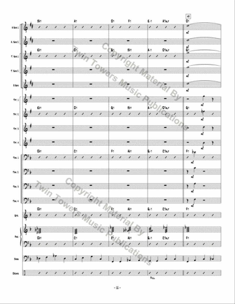 Don't Be Hatin' Don't Be Hatin' Jazz Ensemble scores gallery preview page 12