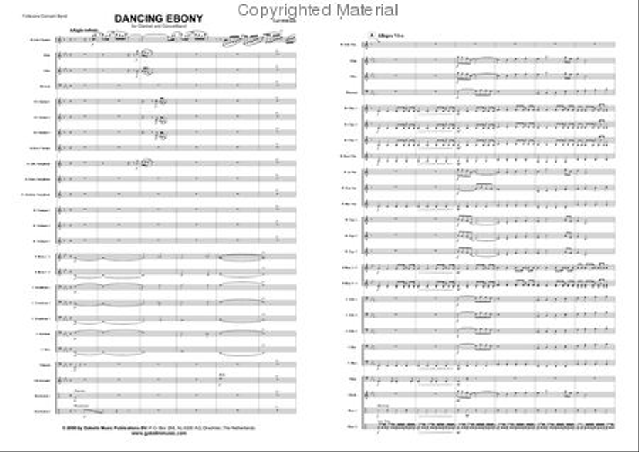 Dancing Ebony Dancing Ebony Concert Band scores gallery preview page 2