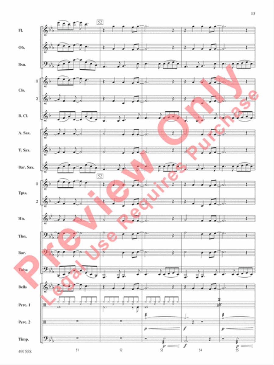 Time After Time Concert Band scores gallery preview page 14
