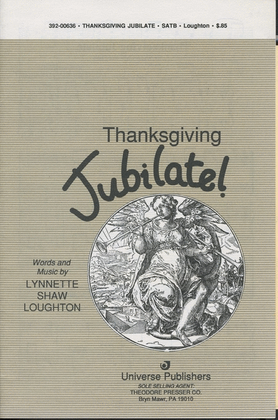 Book cover for Thanksgiving Jubilate - SATB