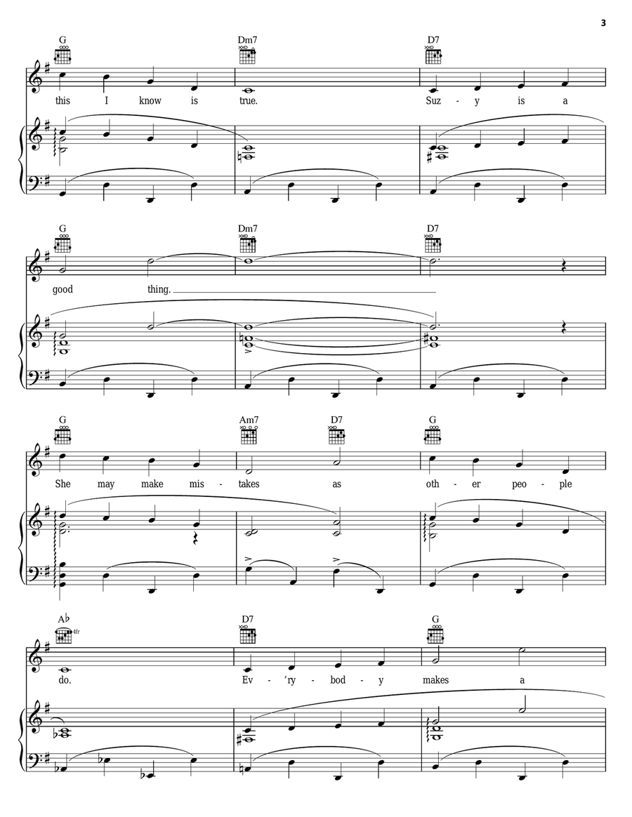 Suzy Is A Good Thing Suzy Is A Good Thing Piano, Vocal, Guitar scores gallery preview page 3