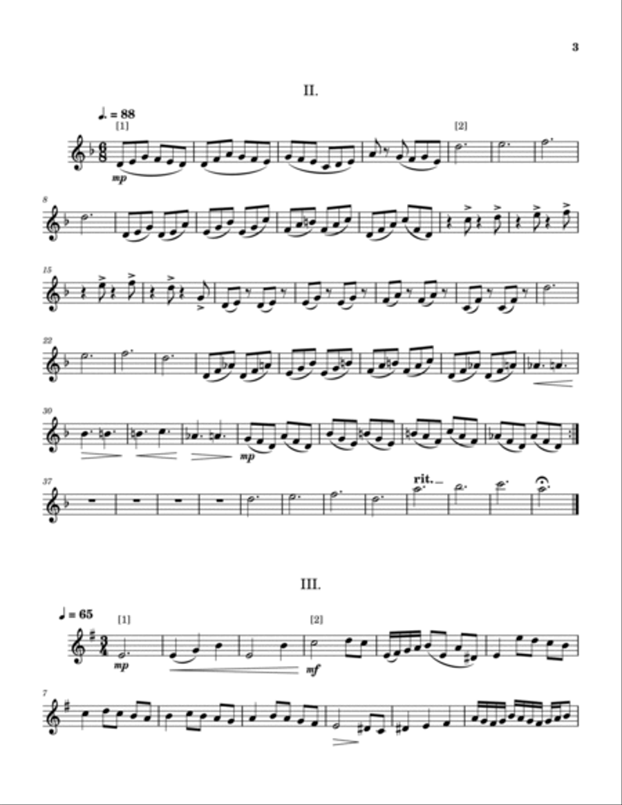 Four Canonic Duets Op. 12 Woodwind Duet scores gallery preview page 3