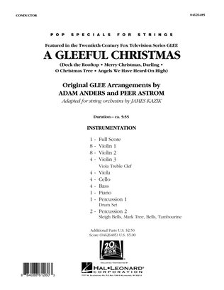 Book cover for A Gleeful Christmas - Full Score