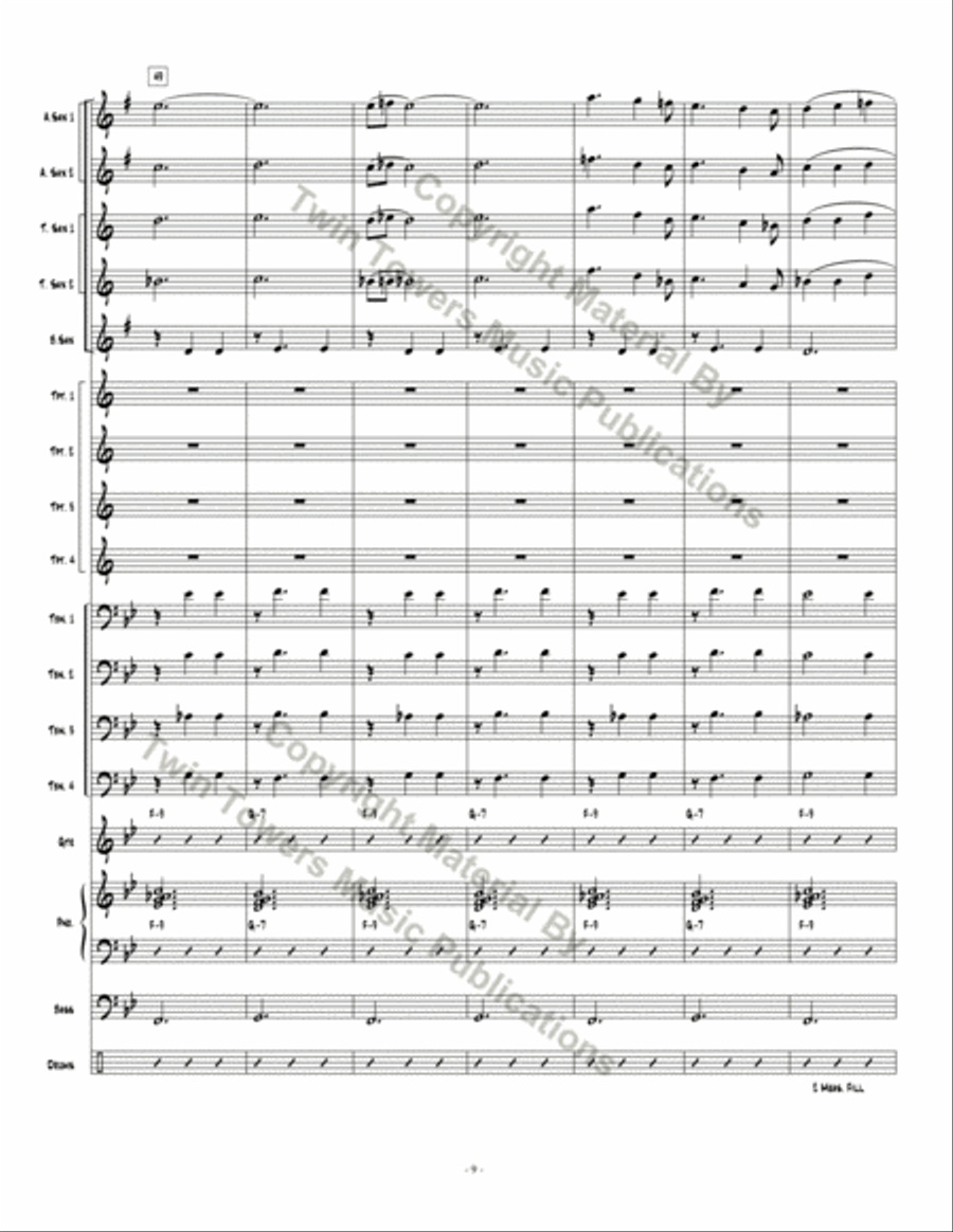 Pthalo Blue Pthalo Blue Jazz Ensemble scores gallery preview page 10