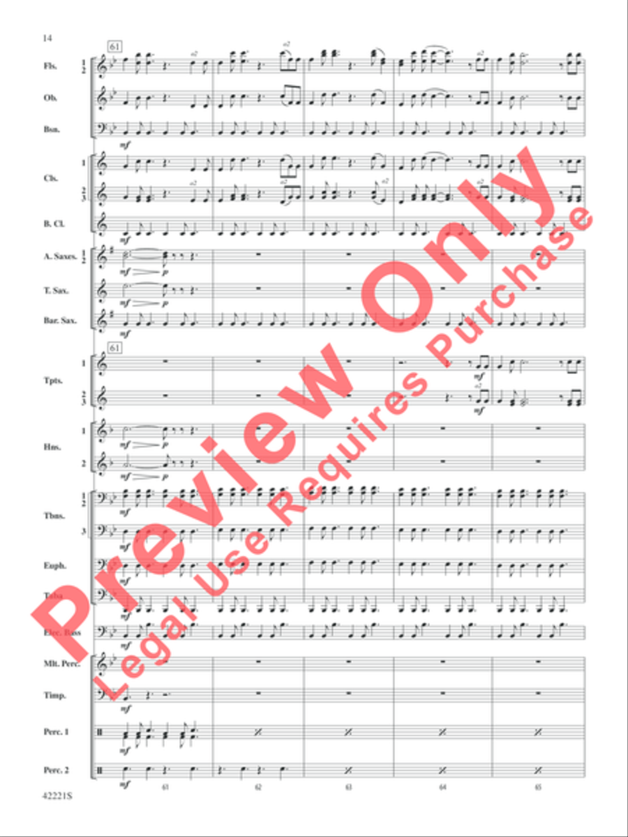 Carry On Concert Band scores gallery preview page 15