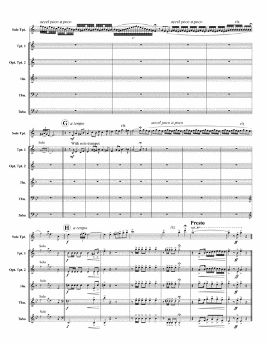 La Virgen de la Macarena Brass Quintet scores gallery preview page 4