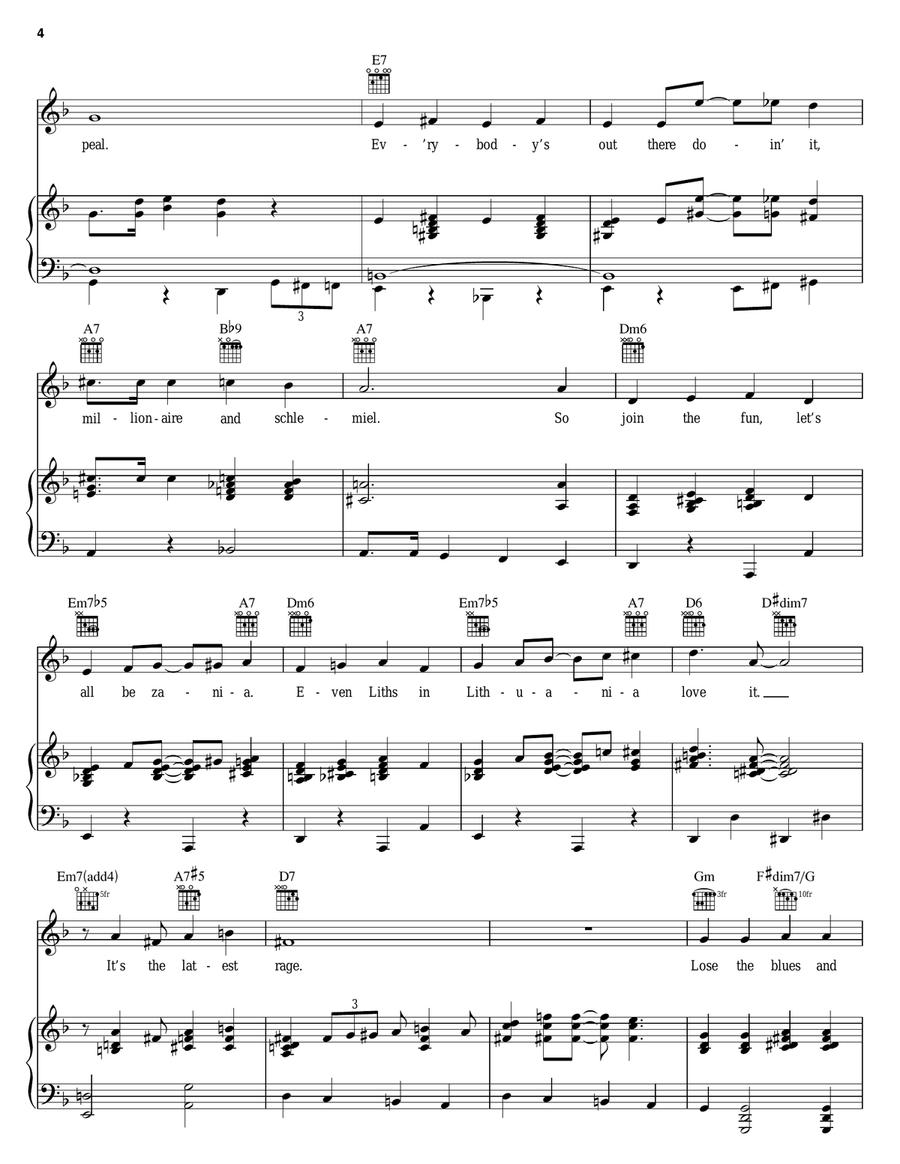 Transylvania Mania Piano, Vocal, Guitar scores gallery preview page 4