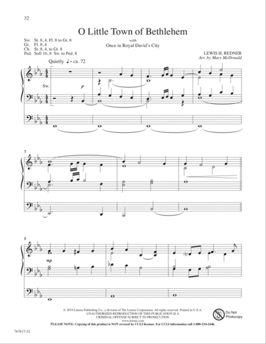 Tidings of Joy! Promises of Peace Organ Solo scores gallery preview page 15