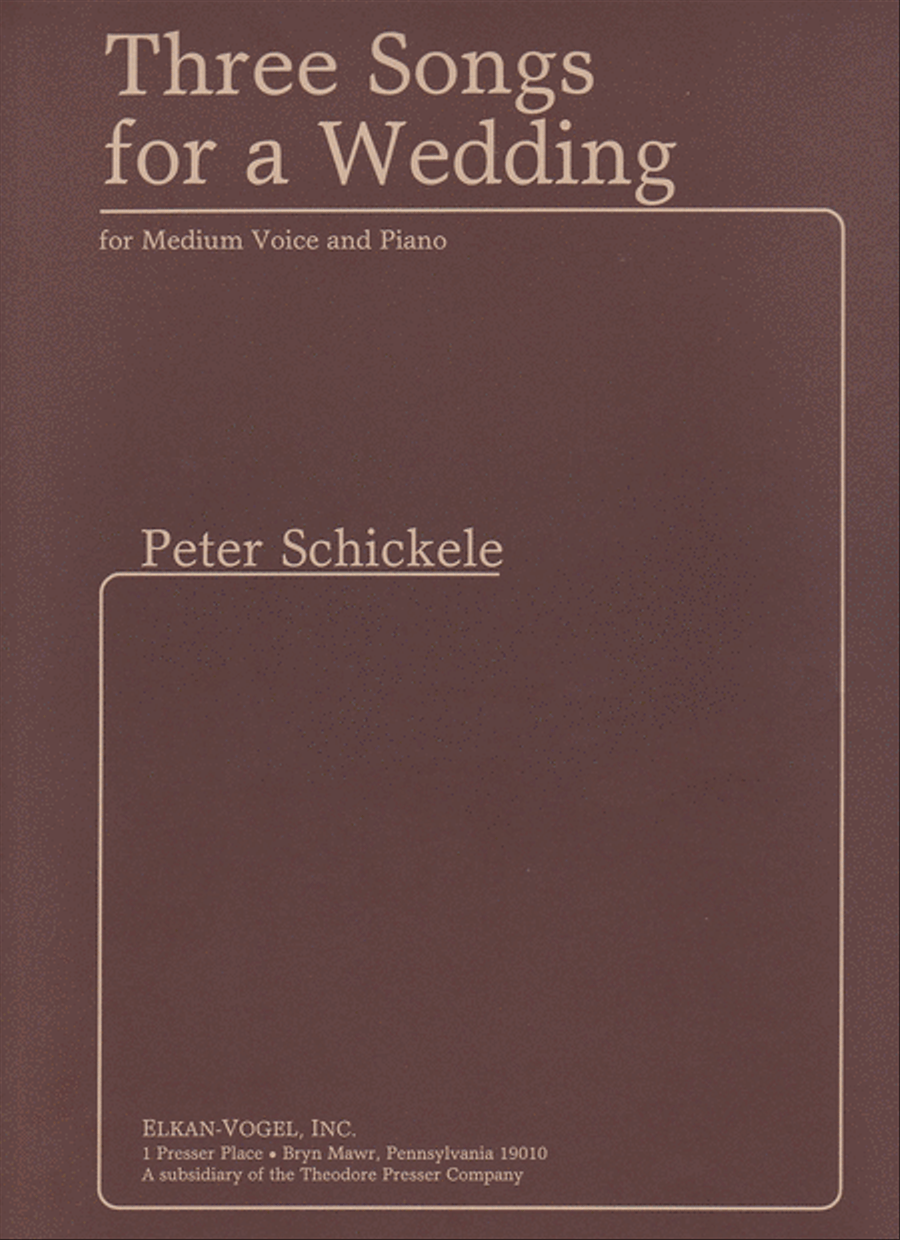 Three Songs for a Wedding Chamber Music scores gallery preview page 1