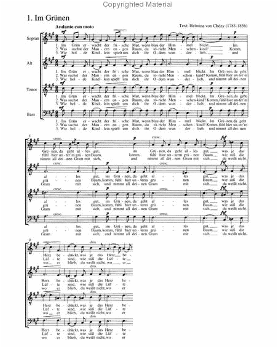 Im Freien zu singen (Heft 3) Choir scores gallery preview page 5