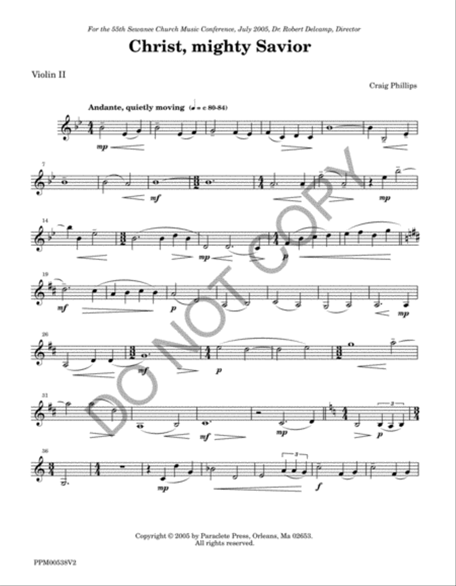 Christ, Mighty Savior - Instrumental Parts 4-Part scores gallery preview page 10