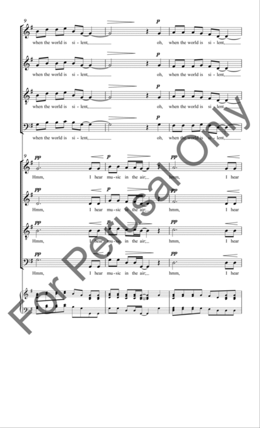 Over My Head 4-Part scores gallery preview page 4