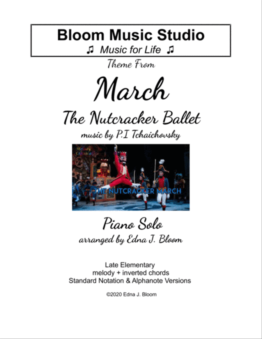 March from the Nutcracker Ballet Piano Solo scores gallery preview page 1