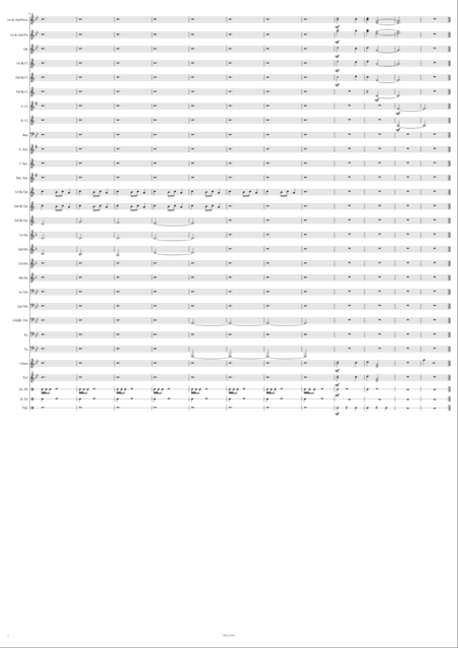 Carol of the Bells Concert Band scores gallery preview page 4