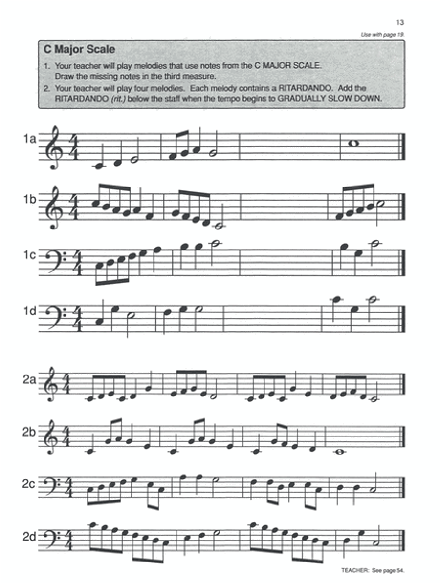 Alfred's Basic Piano Library: Ear Training Book Complete 2 & 3 Piano Method scores gallery preview page 2