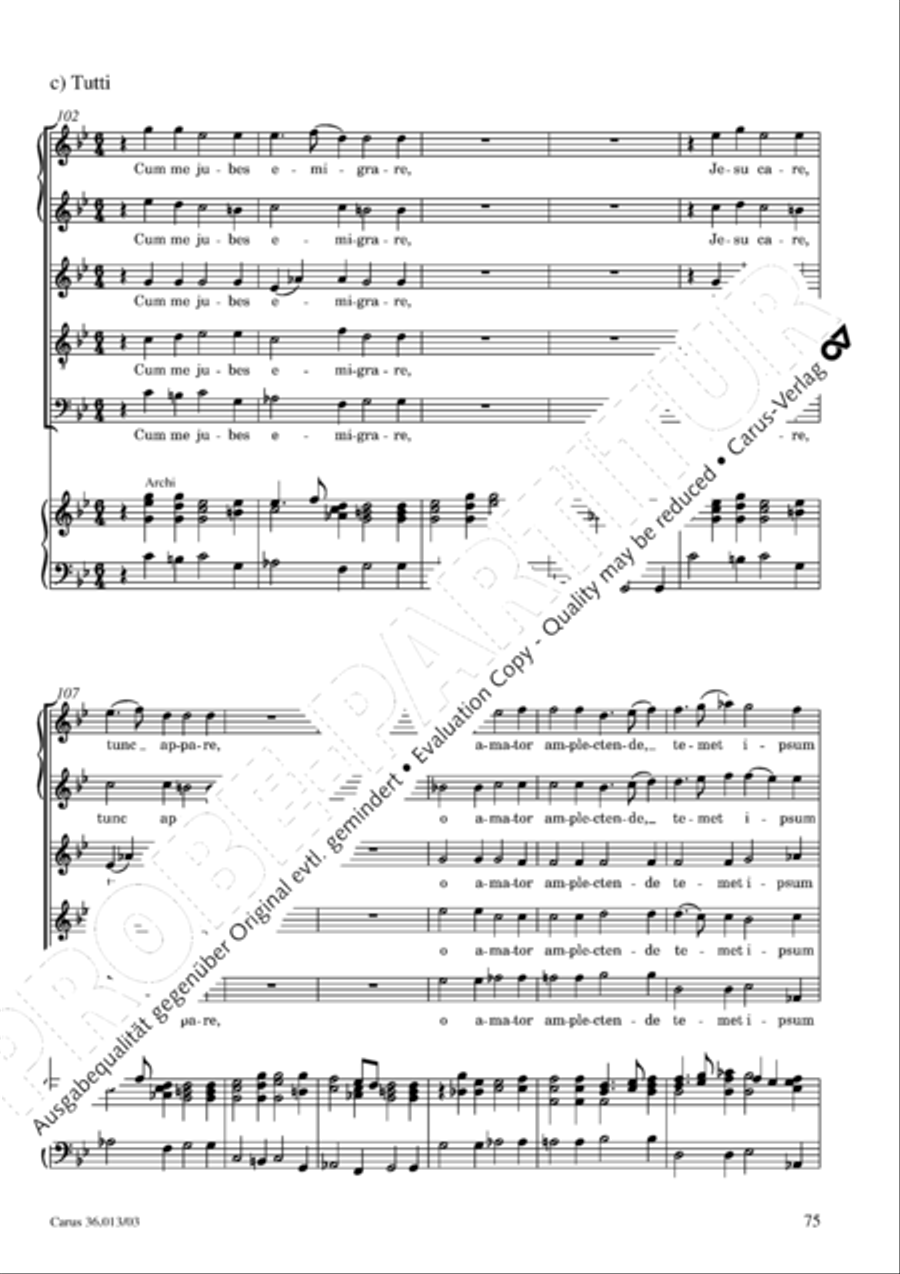 Membra Jesu nostri SSATB scores gallery preview page 76